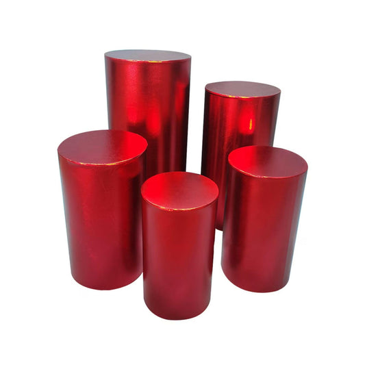 Set of 5 Metal Cylinder Stands for RENT Atlanta GA