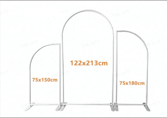 Irregular 3-piece arch stand rental for creative event backdrops and photo setups in Atlanta, GA