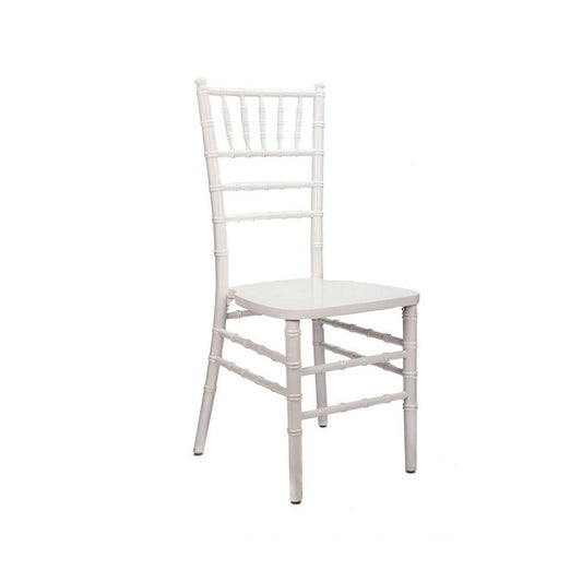 White Chiavari chair for weddings and receptions chair rentals in Atlanta, GA
