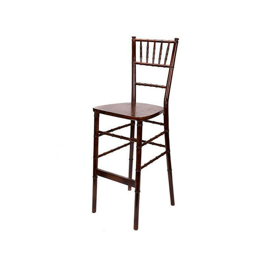 Chiavari barstool wood fruitwood for events chair rentals in Atlanta, GA