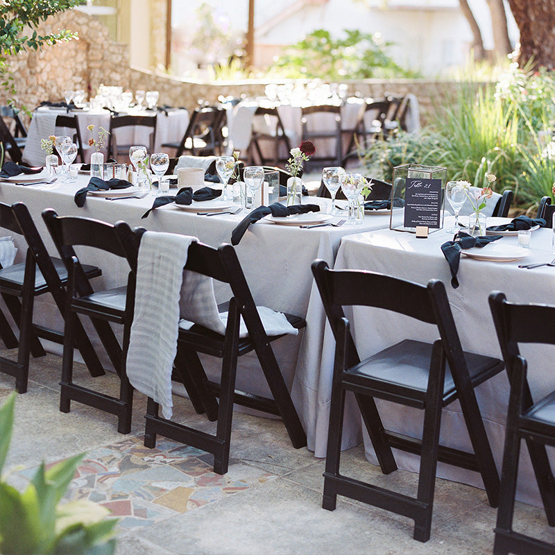 Folding Chairs Resin Black