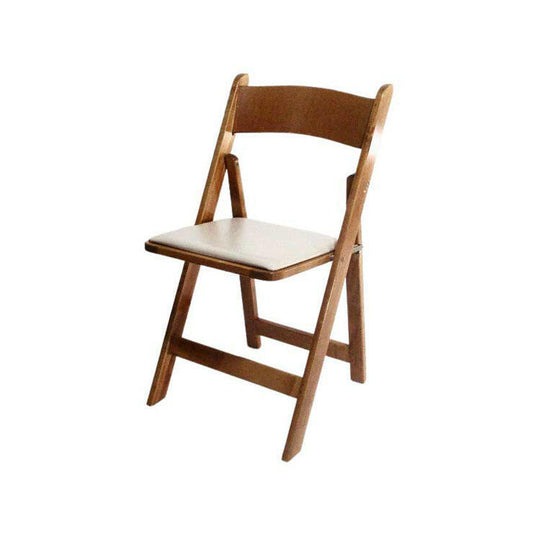 Natural wood folding chair classic event seating chair rentals in Atlanta, GA
