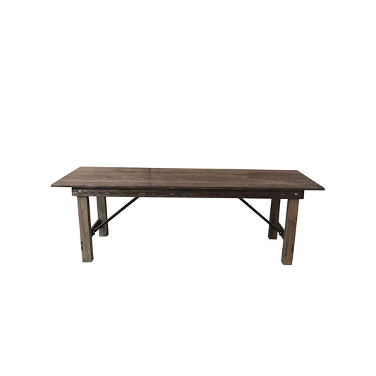 Chic farmhouse black table ideal for party rentals for kids in Atlanta, GA.