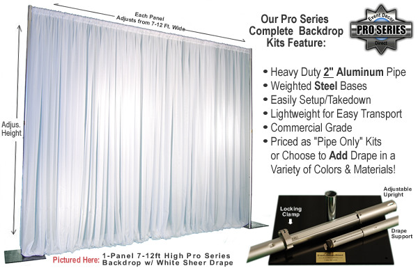 Backdrop Pipe & Drape Kit