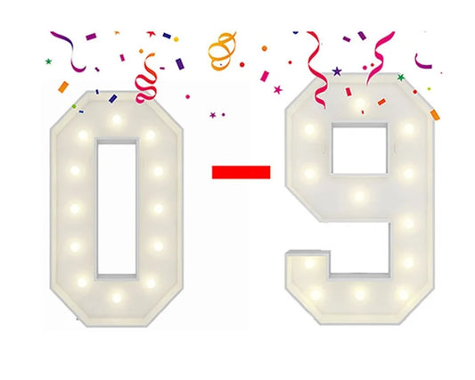Wood Marquee: Number 1-10