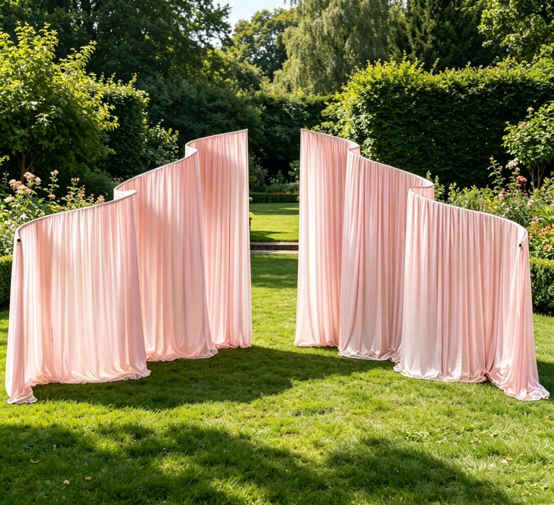 Elegant party rental chairs and tables prepared for guests