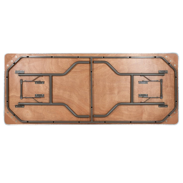 Adults:  72" x 30" (6 Foot) Rectangle Heavy Duty Plywood Folding Table Rental, Atlanta GA