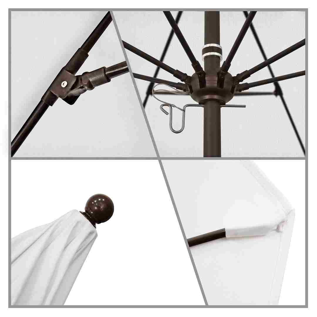 9' Patio Umbrella with Bronze Pole and Sunbrella Canopy