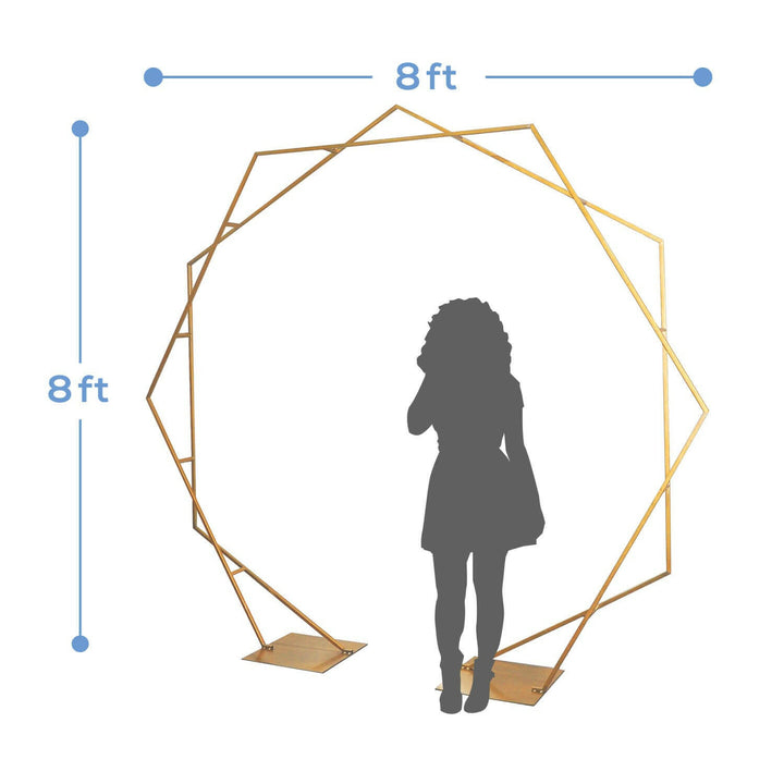 Metal Arch - Hexagon Gold