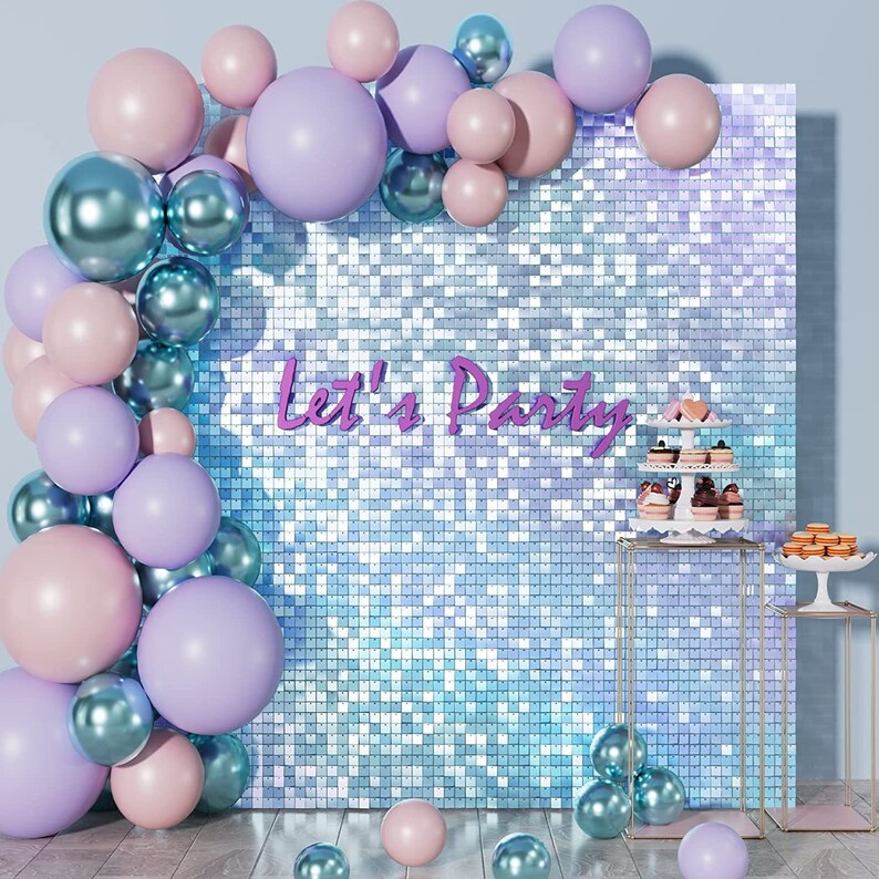 Blue  Iridescent  Shimmer Wall Rental in Atlanta | WOW Event Rental