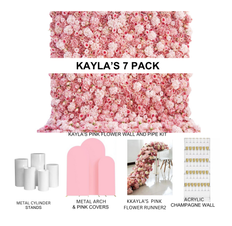 Pink Flower Wall Bundle