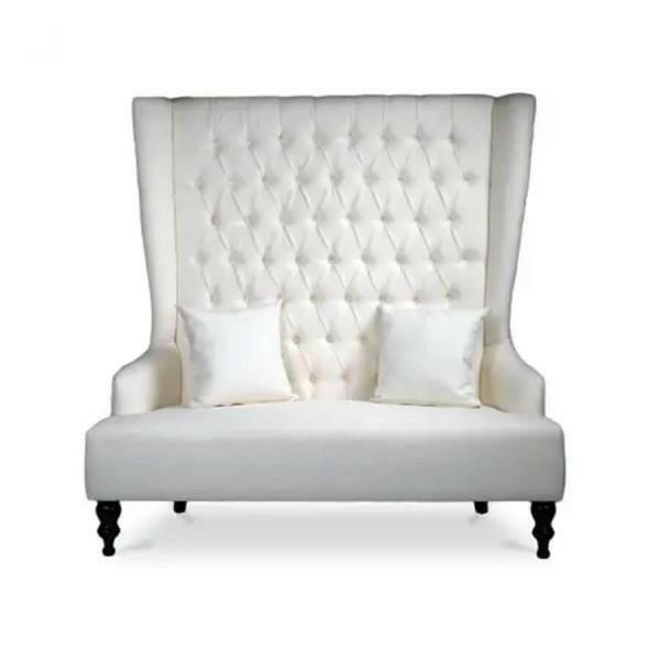 Burlap Loveseat - Ivory