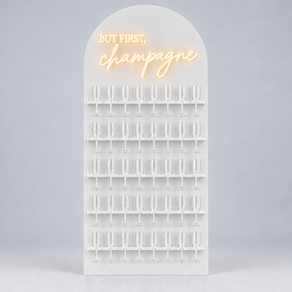 Full Arch Chiara Champagne Wall Rental | Wow Event Rentals Atlanta