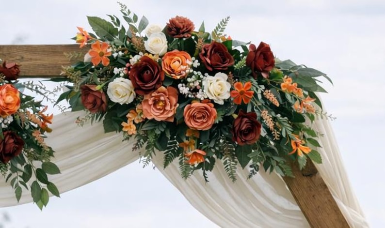 Flower  Arch Swag: Autumn, Terracotta