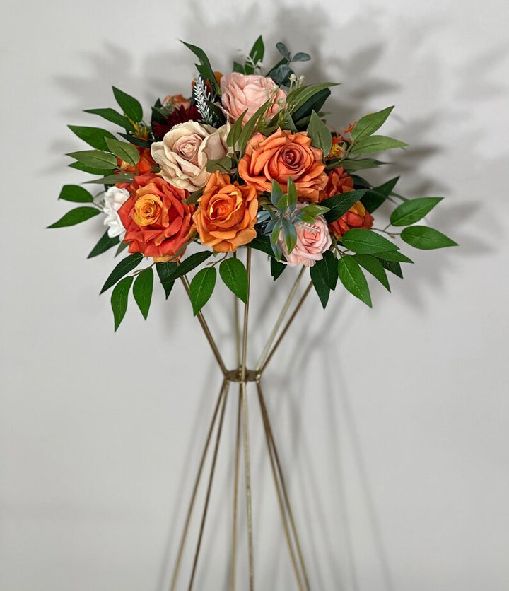 Flower Ball Centerpiece: Autumn, Terracotta Size Large 24"