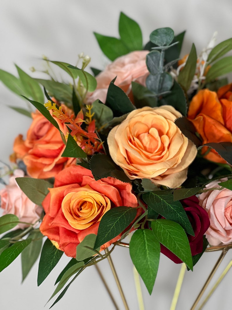 Flower Ball Centerpiece: Autumn, Terracotta Size Large 24"