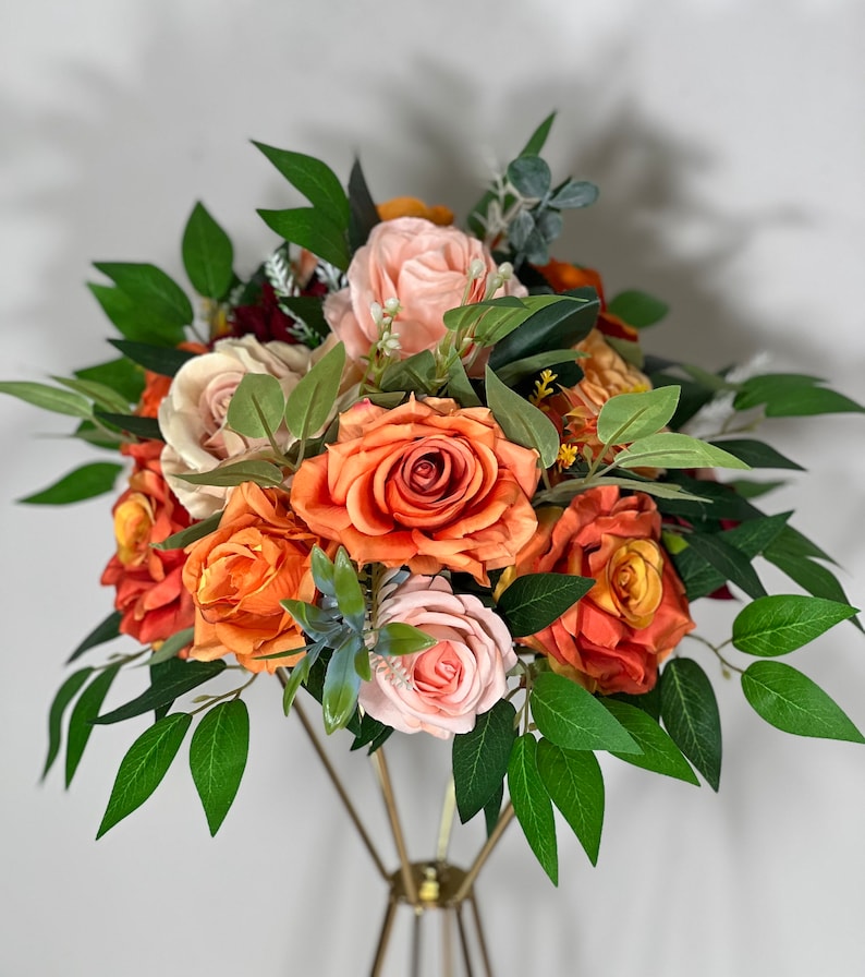 Flower Ball Centerpiece: Autumn, Terracotta Size Large 24"