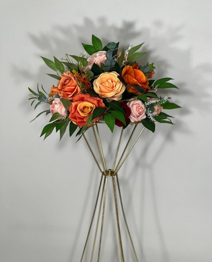 Flower Ball Centerpiece: Autumn, Terracotta Size Large 24"