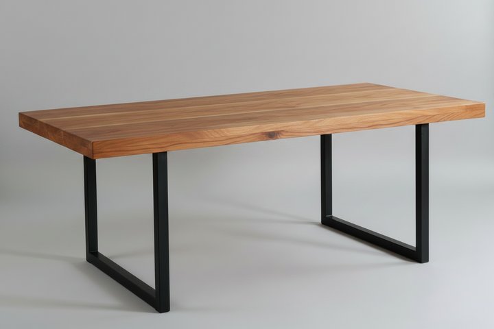 Farmhouse Table  Metal -Legs — Handcrafted 32 by 96 — Atlanta Rental