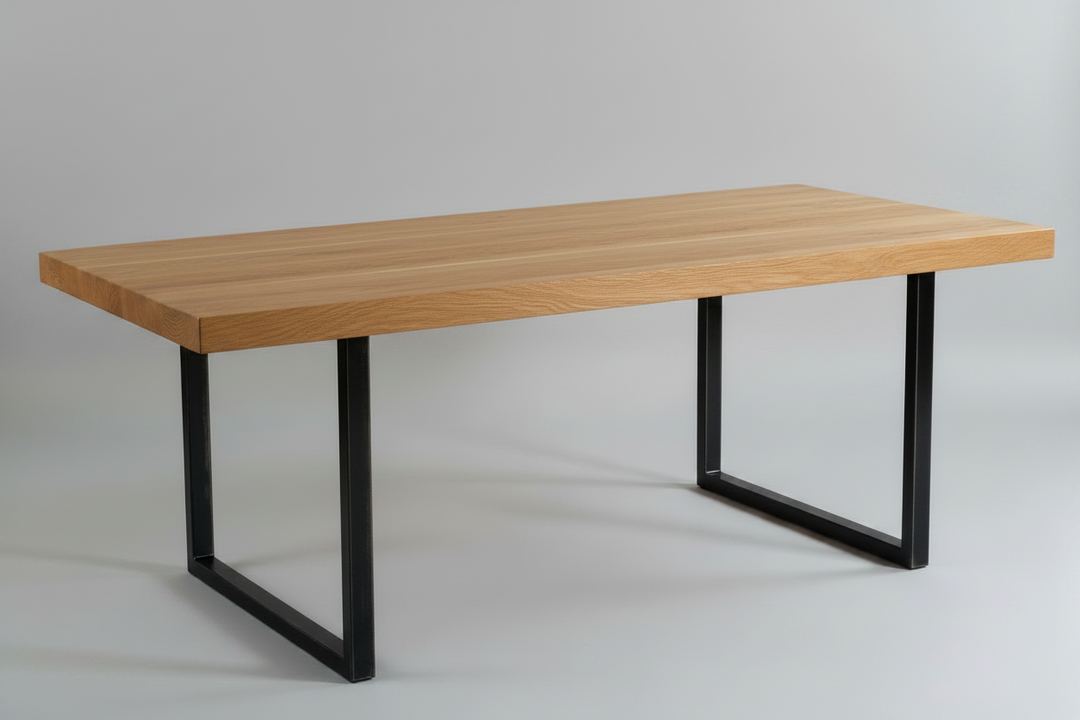 Farmhouse Table  Metal -Legs — Handcrafted 32 by 96 — Atlanta Rental
