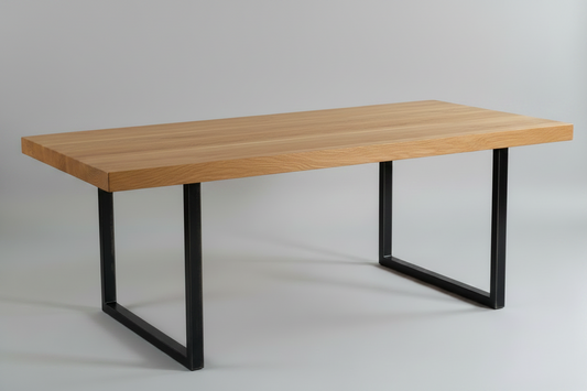 Farmhouse Table  Metal -Legs — Handcrafted 32 by 96 — Atlanta Rental