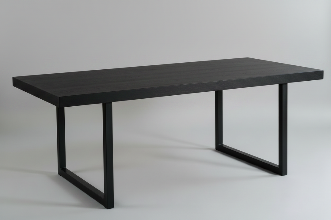 Farmhouse Table  Metal -Legs — Handcrafted 32 by 96 — Atlanta Rental