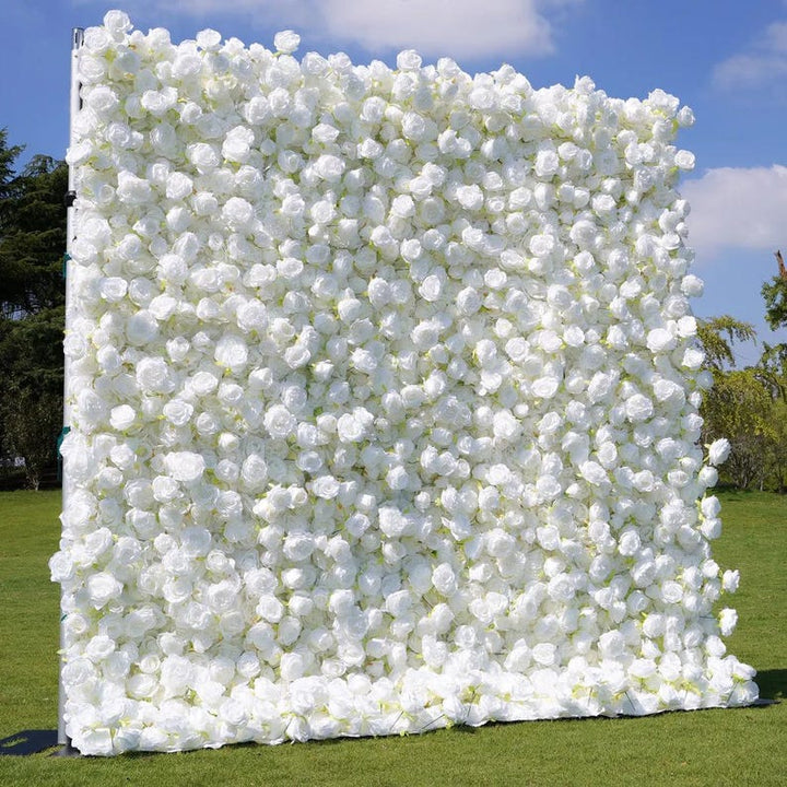 White Flower Wall Backdrop Rentals   Atlanta, GA