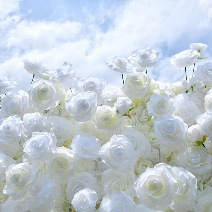 White Flower Wall Backdrop Rentals   Atlanta, GA