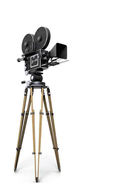 Life‑Size Cutout-Hollywood Movie Camera  Standee |  Rental