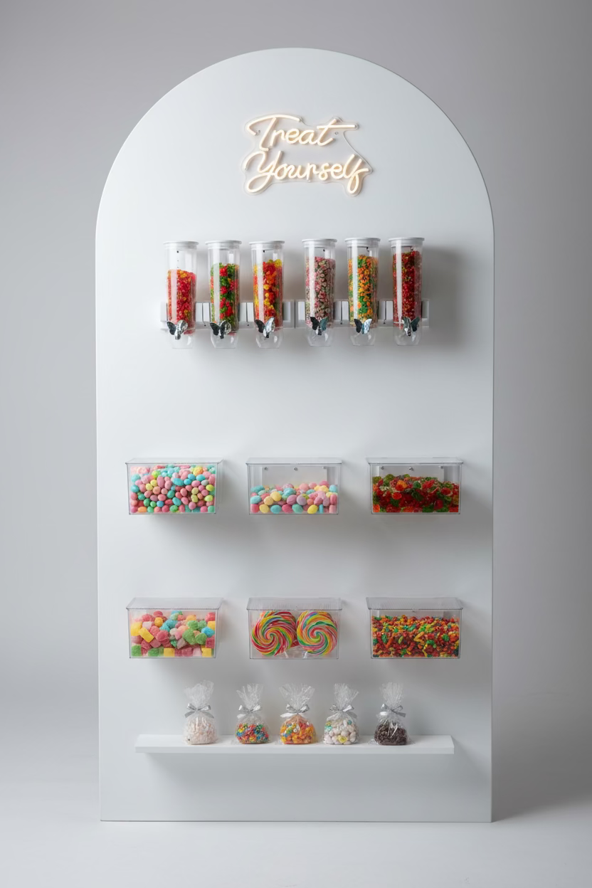 4ft x 8ft Treat & Favors Wall Rental l Atlanta, GA