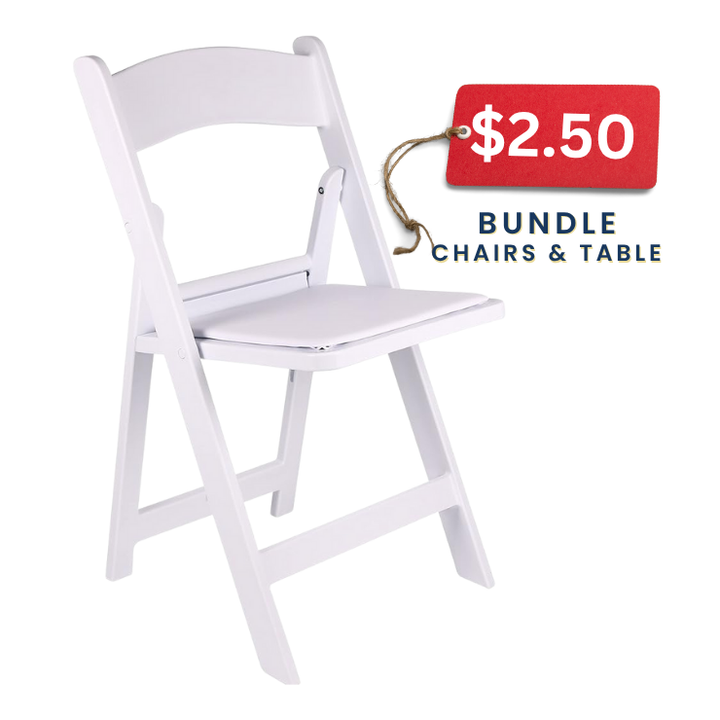 Kids White Resin Chairs Rental Atlanta, GA