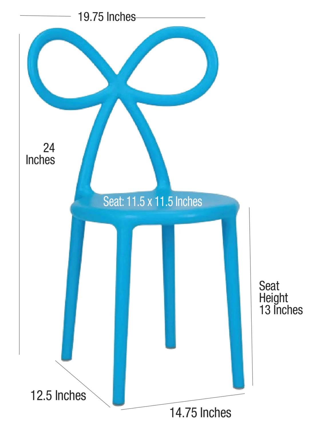 Kid's Resin Kids Bow Chairs  Rental Atlanta, GA