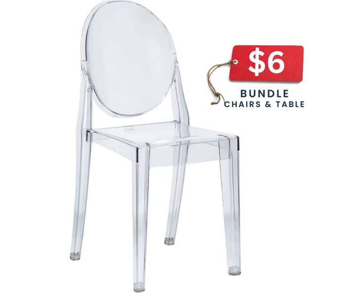 Kids Clear Acrylic Chairs Rental Atlanta GA