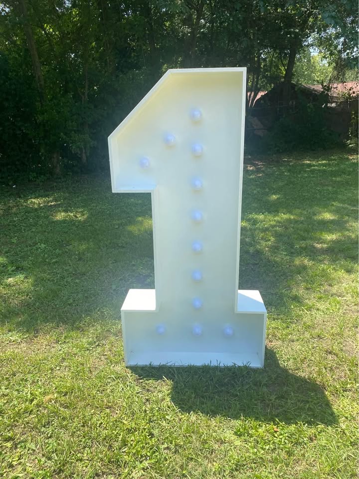 4ft Wood Marquee: Number 0-9  Rentals Atlanta GA