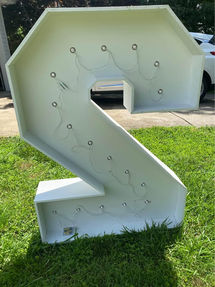 4ft Wood Marquee: Number 0-9  Rentals Atlanta GA