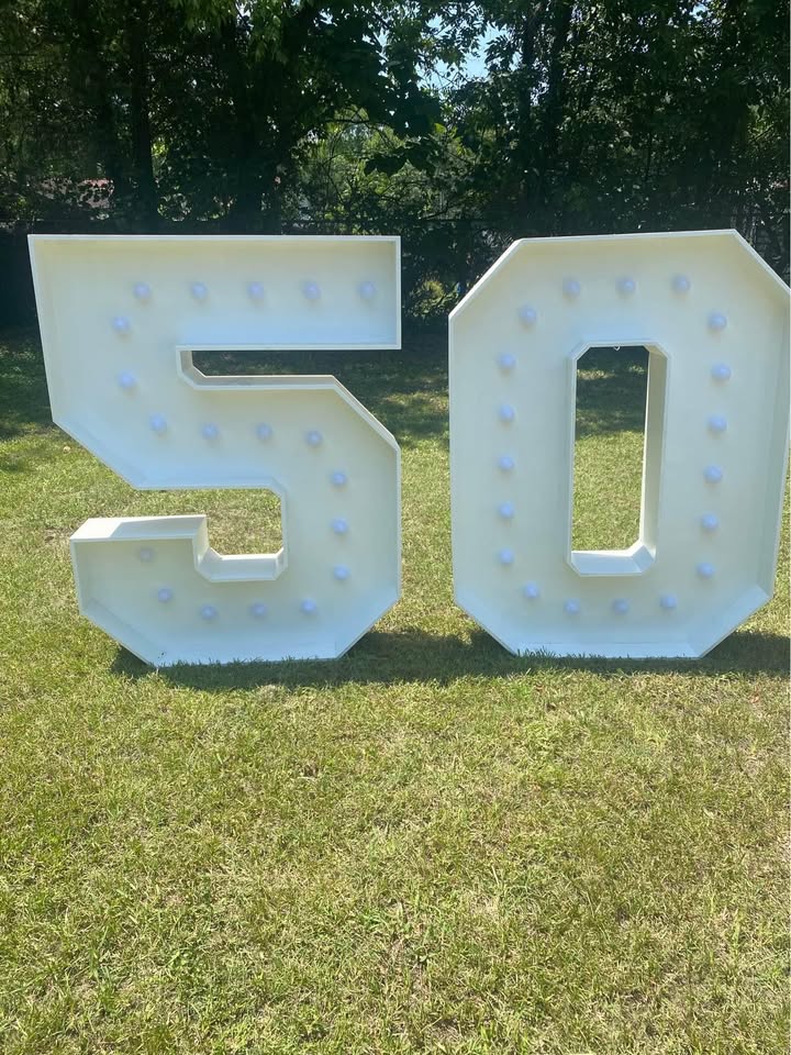 4ft Wood Marquee: Number 0-9  Rentals Atlanta GA