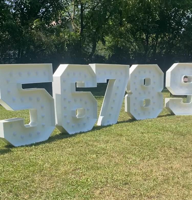 4ft Wood Marquee: Number 0-9  Rentals Atlanta GA