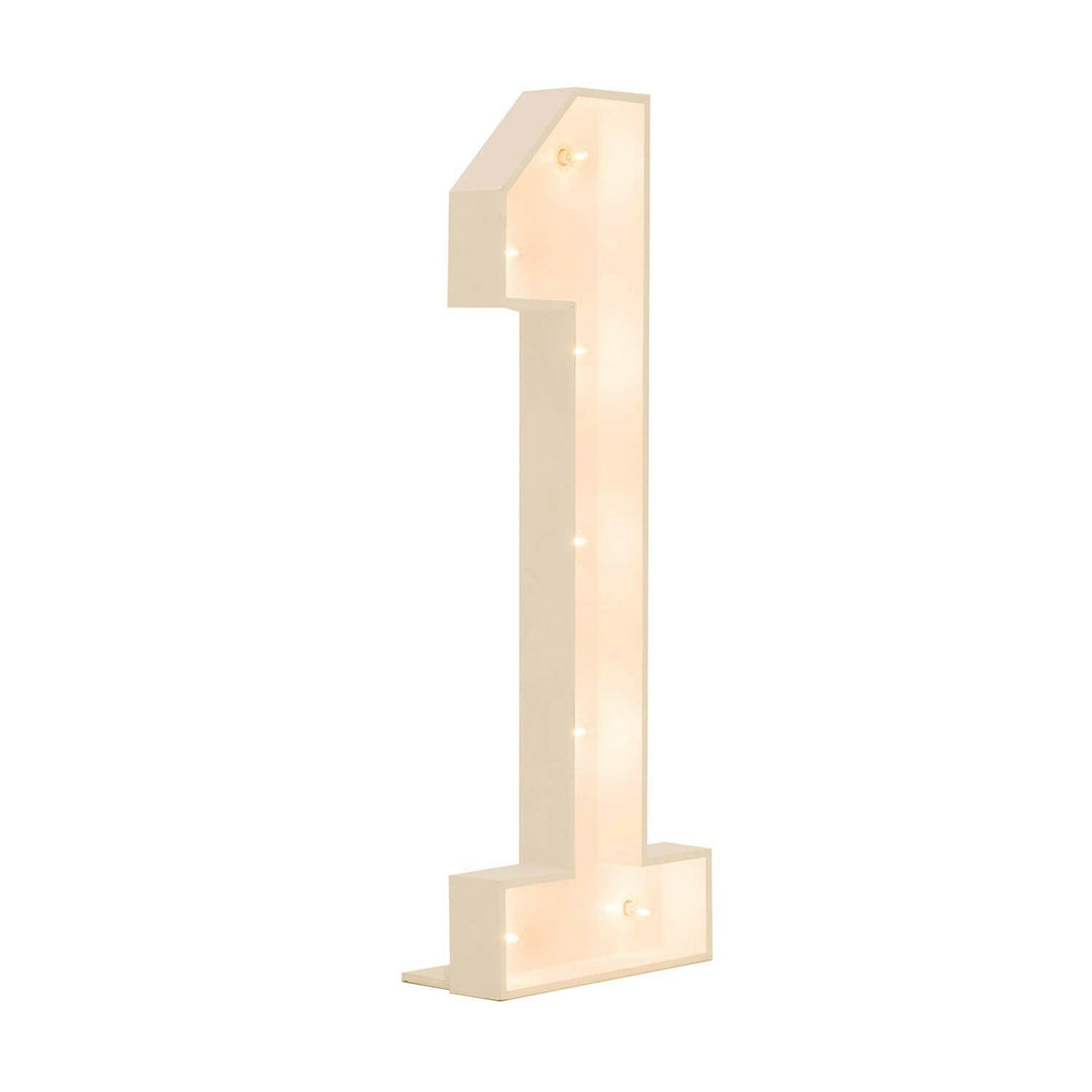 Wood Marquee: Number 1-10