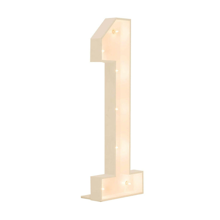 Wood Marquee: Number 1-10