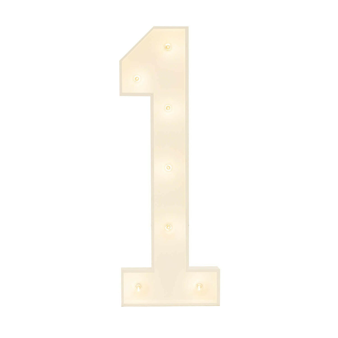 Wood Marquee: Number 1-10