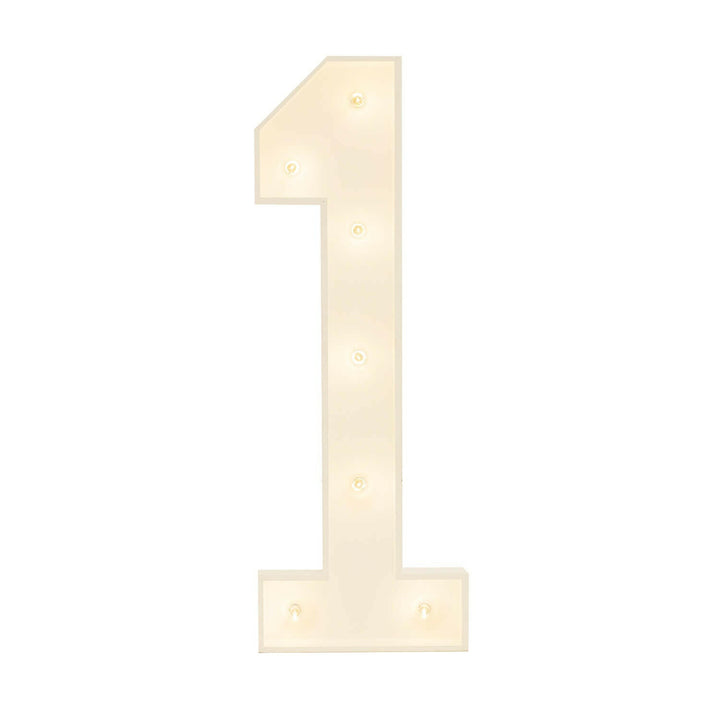 Wood Marquee: Number 1-10