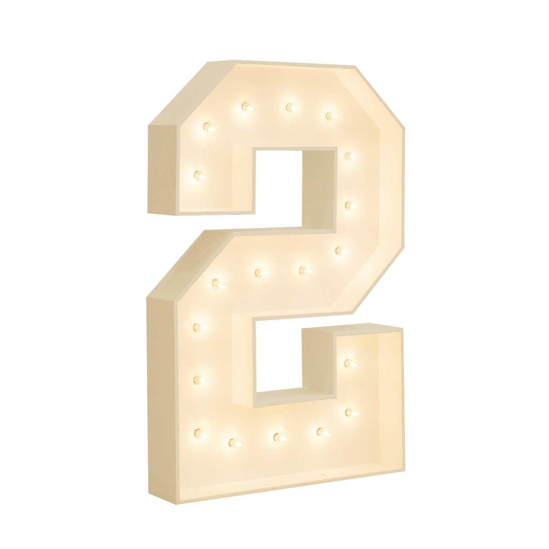 Wood Marquee: Number 1-10