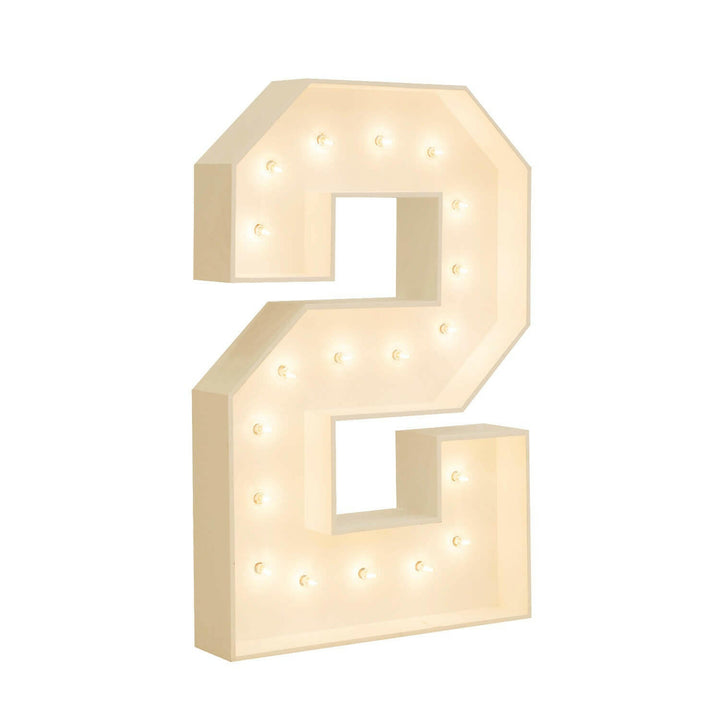 Wood Marquee: Number 1-10