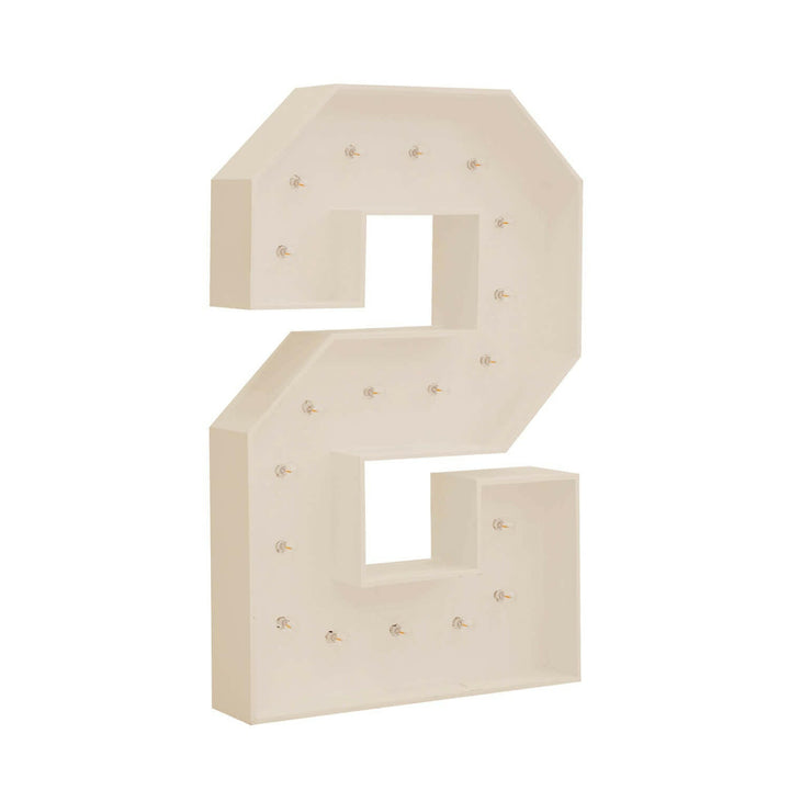 Wood Marquee: Number 1-10