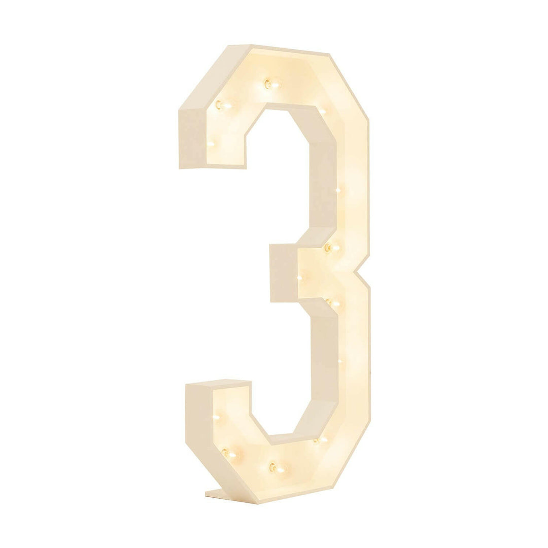 Wood Marquee: Number 1-10