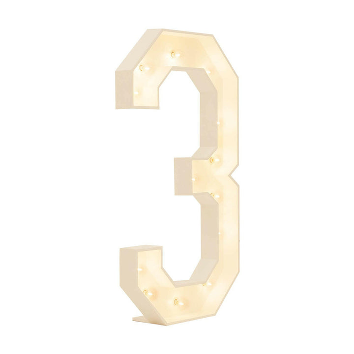 Wood Marquee: Number 1-10