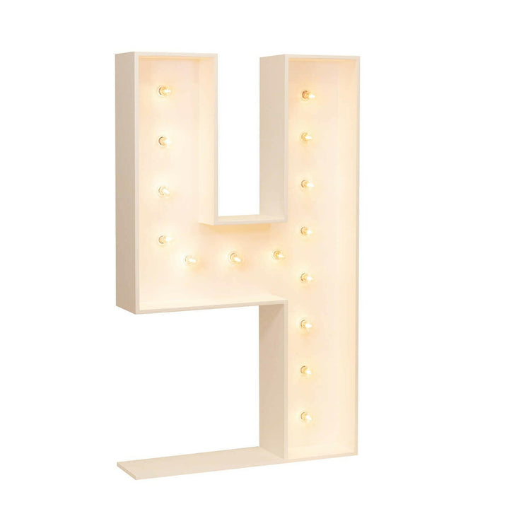 Wood Marquee: Number 1-10