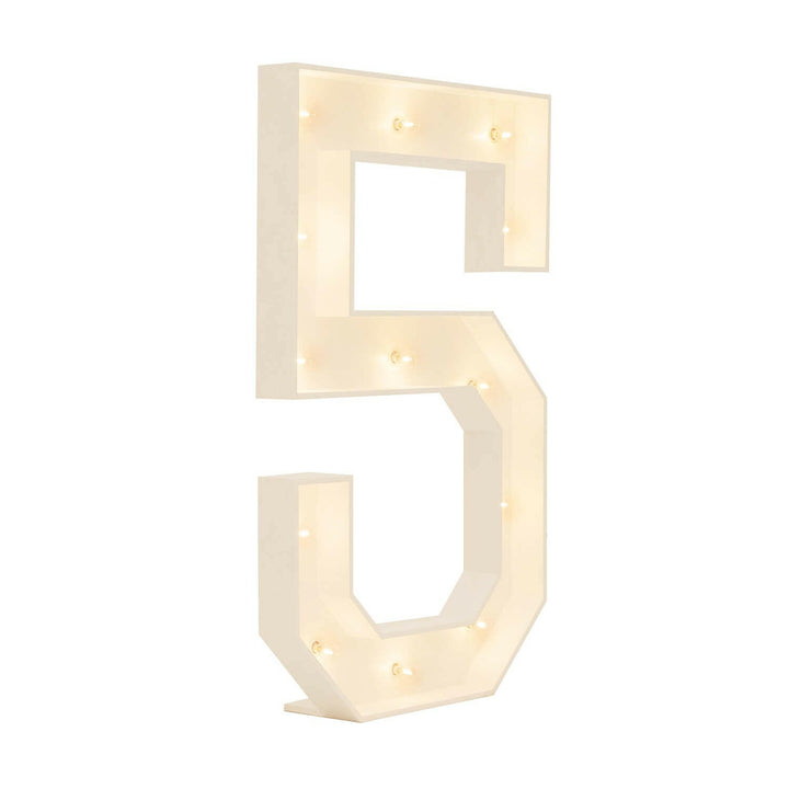 Wood Marquee: Number 1-10