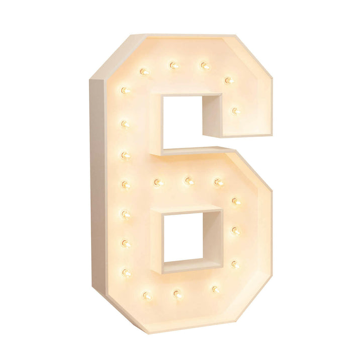 Wood Marquee: Number 1-10