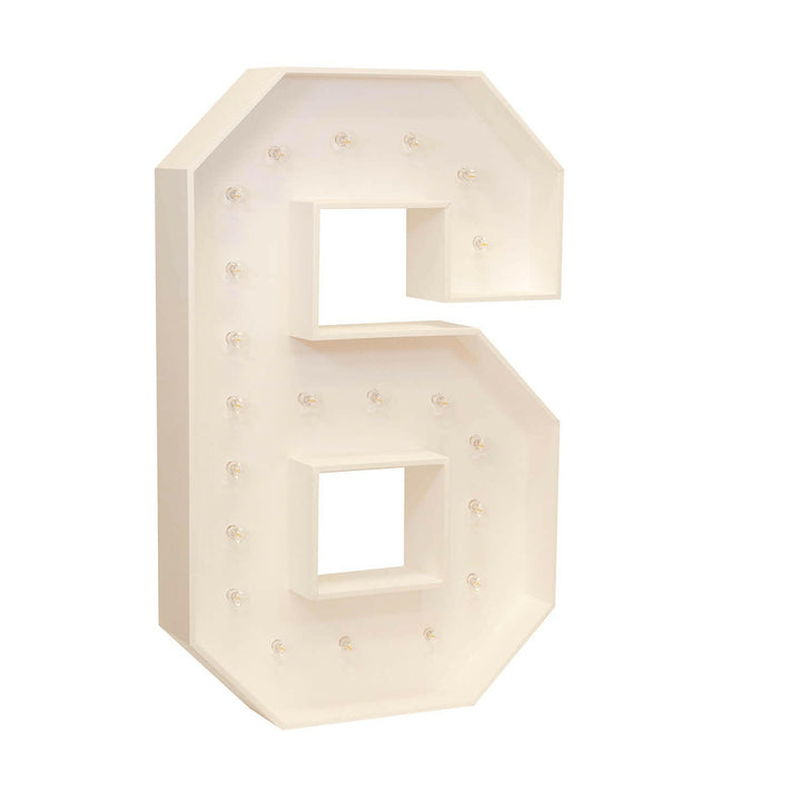 Wood Marquee: Number 1-10